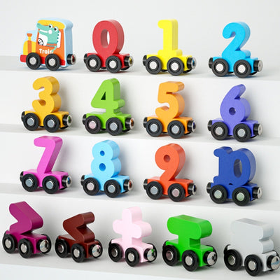 Tren Magnético de Madera con Números - Juguete Educativo para Coordinación y Desarrollo Infantil - Image 4