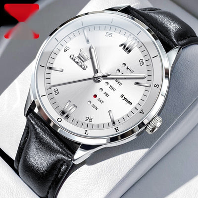 Reloj de Cuarzo Multifunción Impermeable para Hombre - Image 3