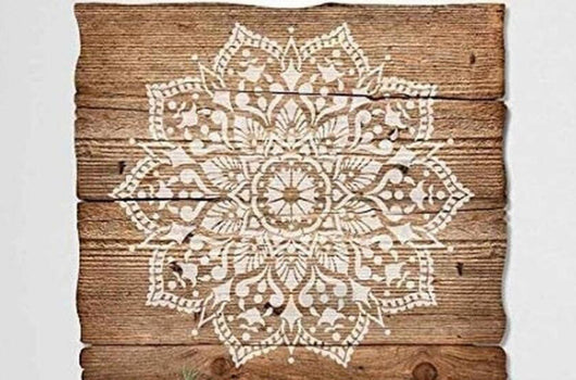 Plantilla de Pintura Mandala Loto Geométrica para Pared y Piso - Image 6
