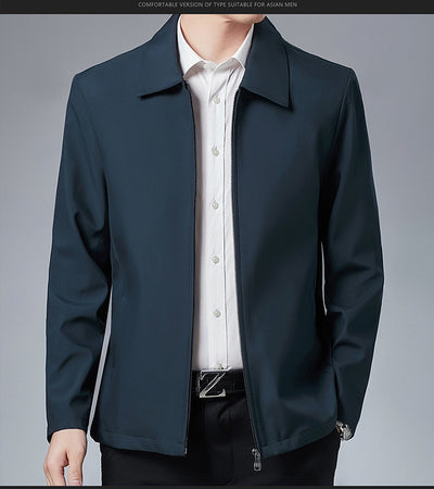 Chaqueta Casual con Solapa para Hombre Maduro - Image 10