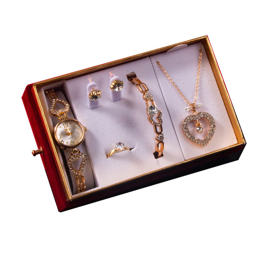 Set de Joyería Festival Diosa: Reloj, Pulsera, Collar y Aretes - Image 5