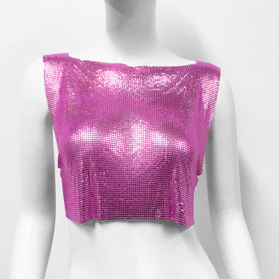 Top Brillante con Lentejuelas Metálicas - Estilo Dulce y Picante - Image 11