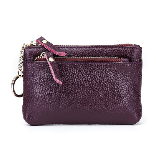 Cartera Compacta de Cuero Genuino con Cierre de Dama - Image 16