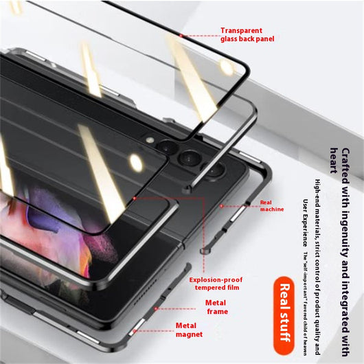 Funda Magnética Plegable con Vidrio Templado para Teléfono - Image 12