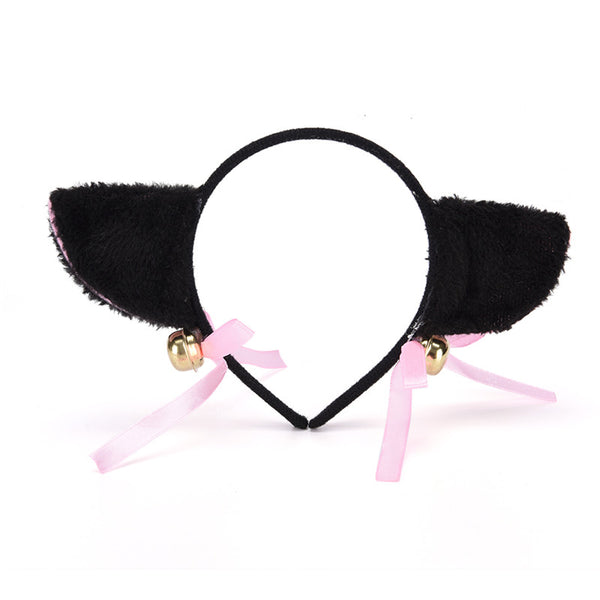Diadema de orejas de gato con cascabeles para cosplay y anime - Image 3