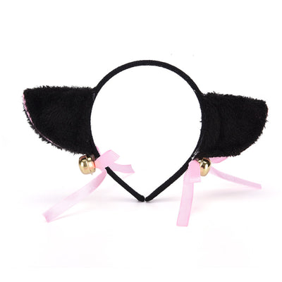 Diadema de orejas de gato con cascabeles para cosplay y anime - Image 3