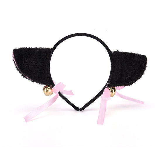 Diadema de orejas de gato con cascabeles para cosplay y anime - Image 3