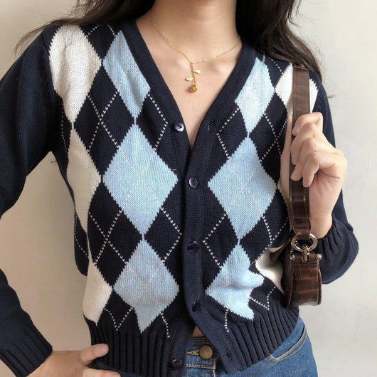 Cardigan Tejido Diamante Premium - Image 4