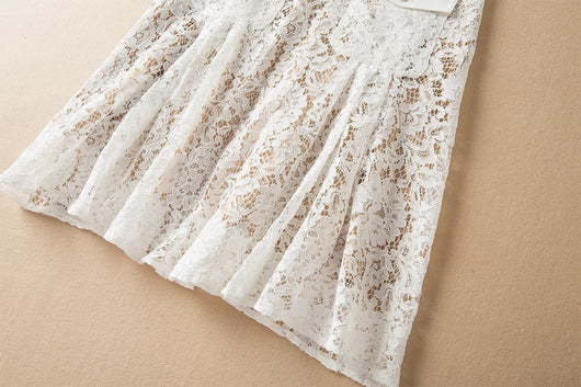 Vestido Slim con Cintura de Encaje y Lazo - Image 20