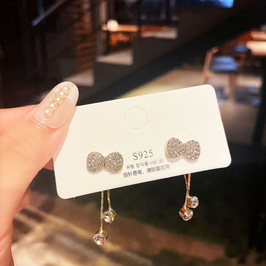 Aretes de Moño con Borlas - Estilo Dulce y Fashionable para Mujeres - Image 14