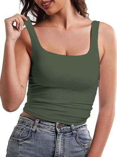 Blusa Espalda Descubierta con Cuello Cuadrado sin Mangas - Image 11