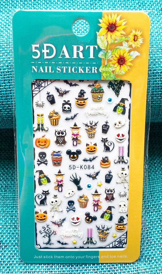 Stickers de Uñas 3D con Relieve - Diseño Cuadros y Moños para Verano - Image 42