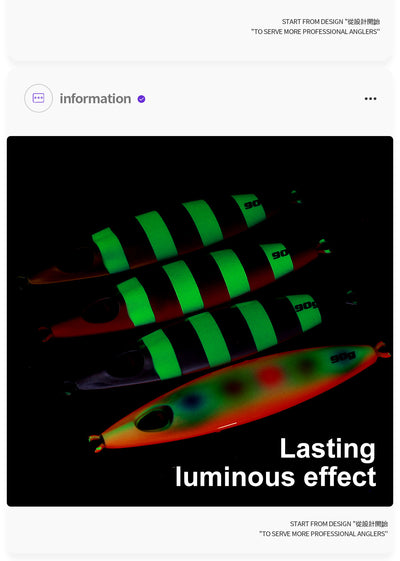 Señuelo Luminoso UV para Pesca en Barco - Placa Basculante 60g/90g - Image 12