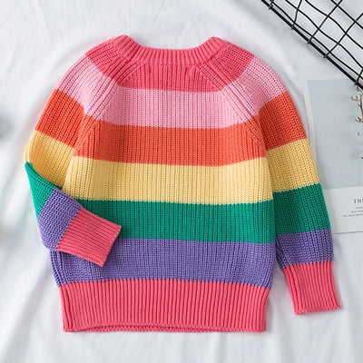 Suéter Arcoíris para Niños - Tejido Colorido y Cómodo - Image 4