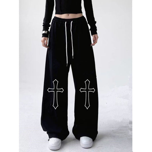 Pantalón Deportivo Cintura Alta con Cordón Estilo Hot Girl Hiphop - Image 8