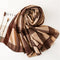 Holiday Shawl Sunscreen Silk Scarf Cafe 180x90 Cm