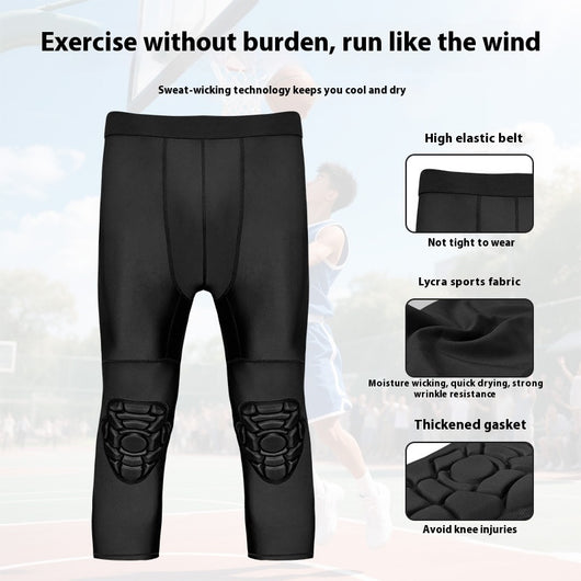 Leggings Deportivos Cortos con Protectores de Rodilla Integrados - Image 3
