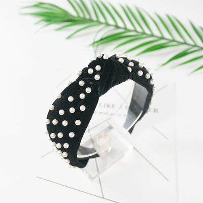 Diadema de Terciopelo Perla con Nudo Decorativo - Image 28