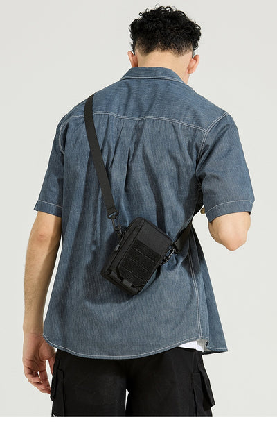Bolsa Táctica Oxford Impermeable Estilo Coreano para Hombre - Image 15