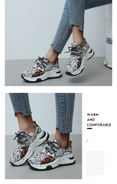 Zapatillas Deportivas Estampado Leopardo Mujer - Comodidad y Estilo - Image 22
