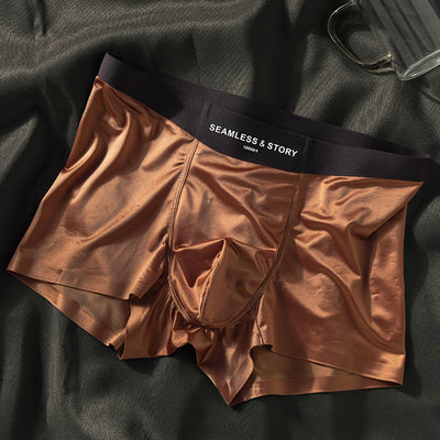 Calzoncillos de Seda de Hielo Lujo Satinado para Hombre - Image 8