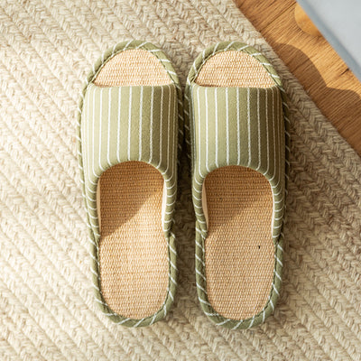 Pantuflas de Algodón y Lino - Cómodas, Transpirables y Antideslizantes - Image 4