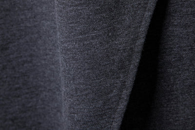 Sudadera Hoodie Slim Fit Irregular de Largo Medio en Colores Sólidos para Hombre - Image 20