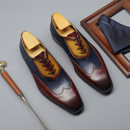 Zapatos Retro con Combinación de Colores para Hombre - Image 5