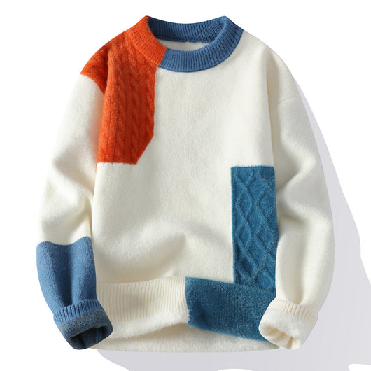 Suéter Casual Pesado Cuello Redondo para Hombre - Image 5