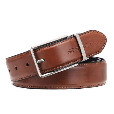 Cinturón para Hombre con Hebilla de Pasador Vintage - Image 8