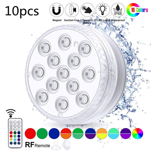 Luz Sumergible LED Impermeable con Control Remoto para Piscina, Fuente y Spa - Image 13