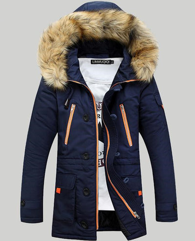 Chaqueta Acolchada Térmica para Hombre - Diseño Slim con Capucha - Image 8