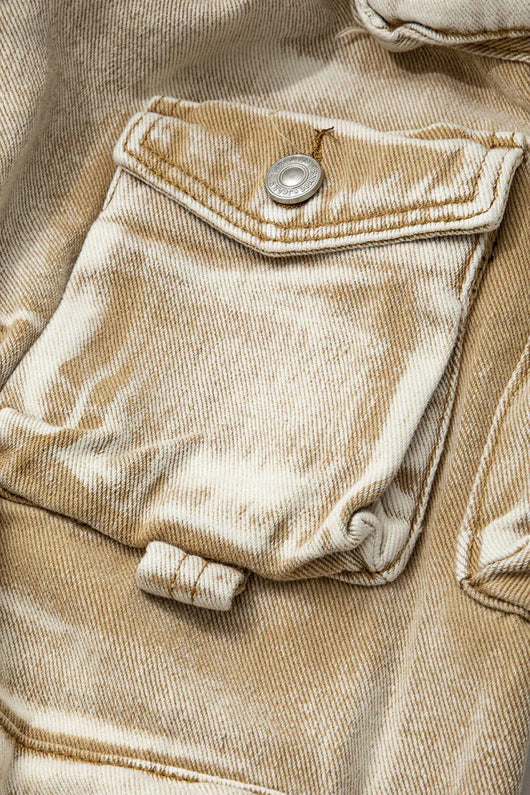 Jeans de Trabajo Estilo Urbano con Múltiples Bolsillos y Detalles Desgastados - Image 14