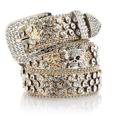 Cinturón Vaquero para Mujer con Calavera y Strass - Image 5