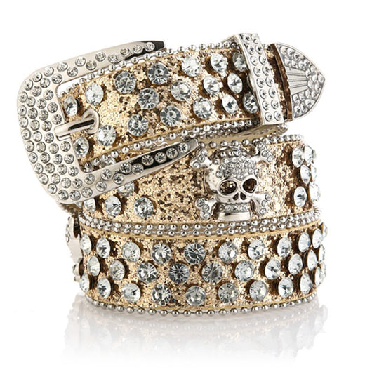 Cinturón Vaquero para Mujer con Calavera y Strass - Image 5