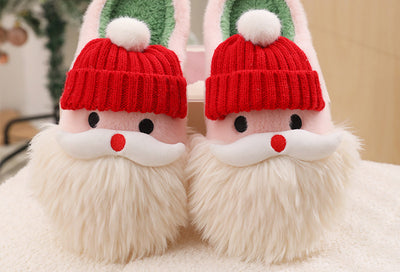 Pantuflas Navideñas Santa Claus Cálidas y Antideslizantes para Mujer - Image 10