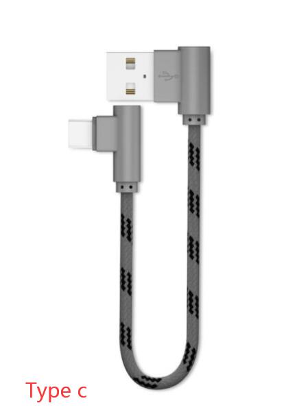 Cable de Carga Micro USB Acodado 90° Trenzado Reforzado 20cm - Image 9