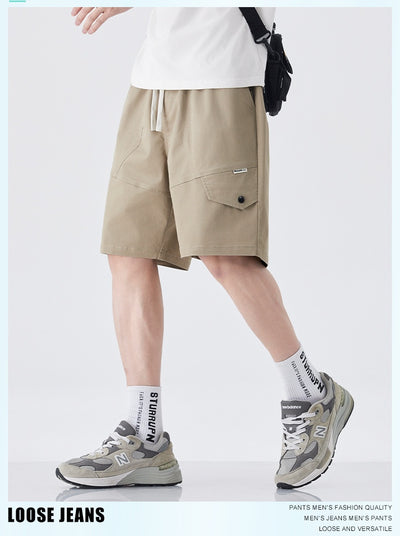 Pantalones Cortos de Trabajo Estilo Retro American para Hombre - Algodón Ice Silk Fresco - Image 15
