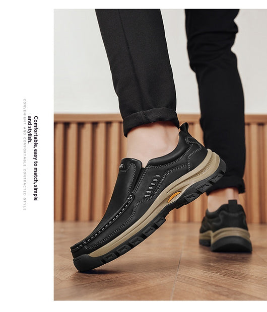Zapatos de Cuero Casual Estilo Británico para Senderismo y Outdoor - Image 20