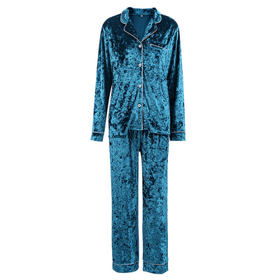 Pijama de Terciopelo Verde Diamondmax para Mujer - Image 7
