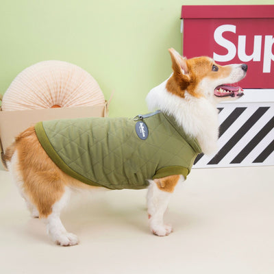 Abrigo Acolchado para Corgi Otoño Invierno con Diseño de Diamantes - Image 11