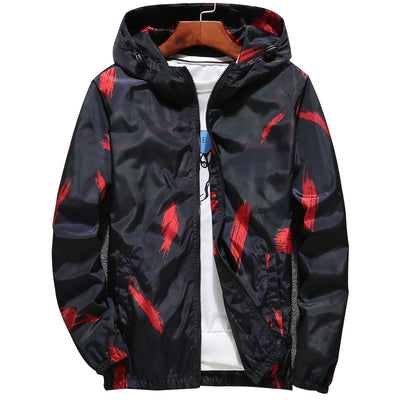 Chaqueta Cortavientos Suelta Camuflaje para Hombre - Image 2
