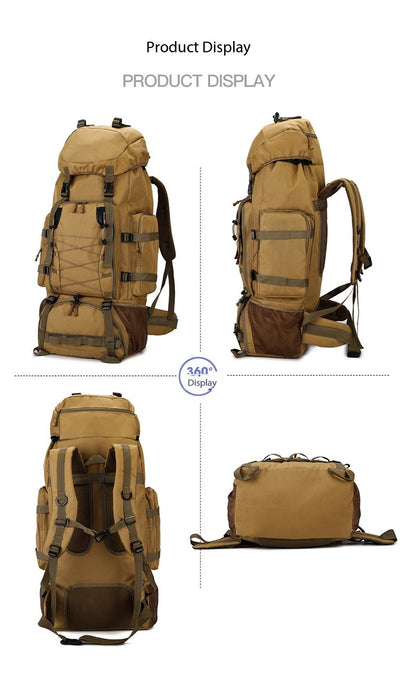 Mochila de Senderismo de Gran Capacidad - Resistente para Camping y Viajes Largos - Image 26