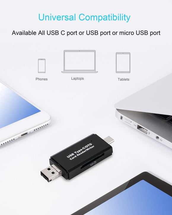 Lector de Tarjetas SD, TF y Cámara USB 3.0