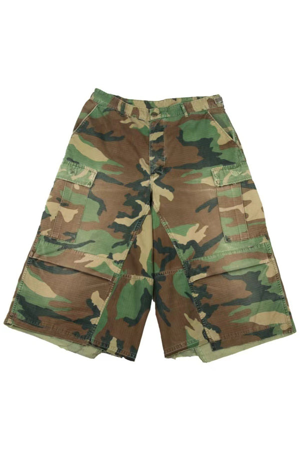 Shorts de Trabajo Holgados Estilo Retro Americano con Camuflaje - Image 6
