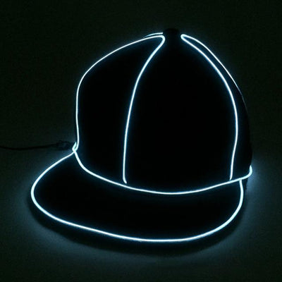Gorra de Béisbol LED Fluorescente Hip Hop con Borde Plano - Image 7