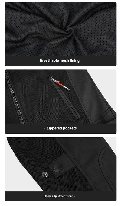 Chaqueta de Malla Transpirable para Motociclismo - Abrigo Deportivo para Hombre - Image 11