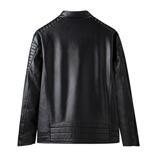 Chaqueta de Cuero para Hombre Primavera Otoño - Estilo Motociclista Casual - Image 2