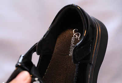 Zapatos de Cuero para Niñas con Moño Brillante - Estilo Princesa - Image 12