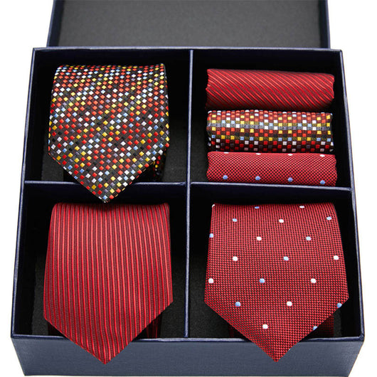 Conjunto Ejecutivo: Corbata a Rayas y Pañuelo de Bolsillo - Image 11